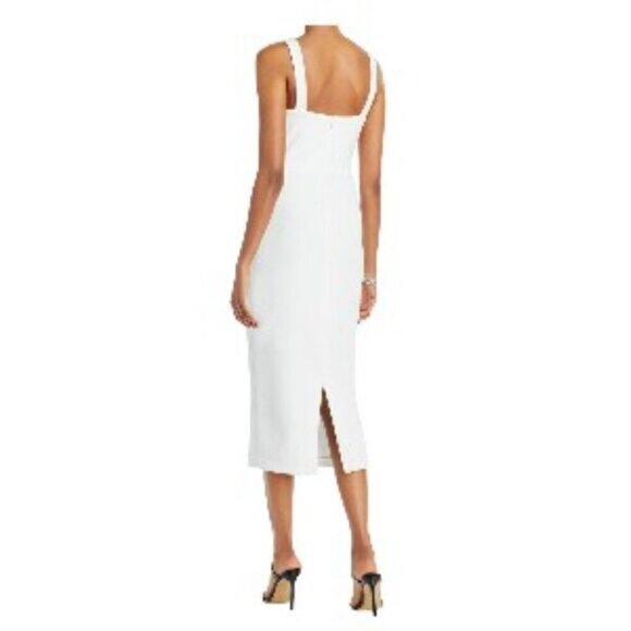 Aqua Bloomingdale's Scuba Dress in White 4 NWT - Picture 3 of 3